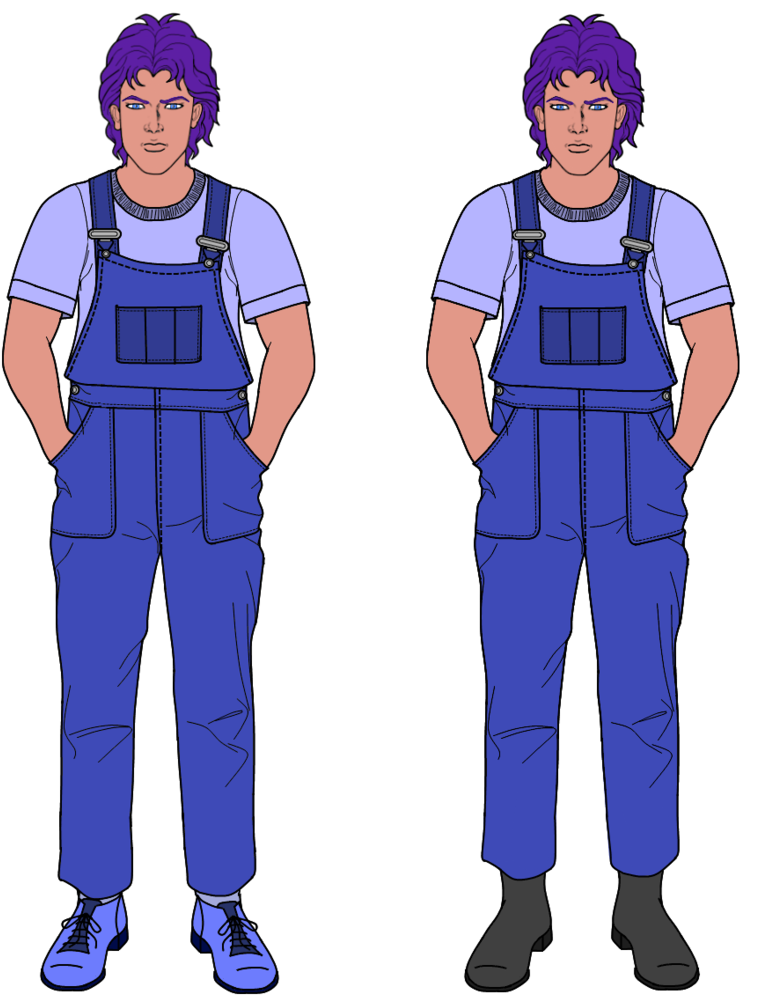 Rio In His Work Overalls By Cosmicfalcon-70 - Standing (792x1008)