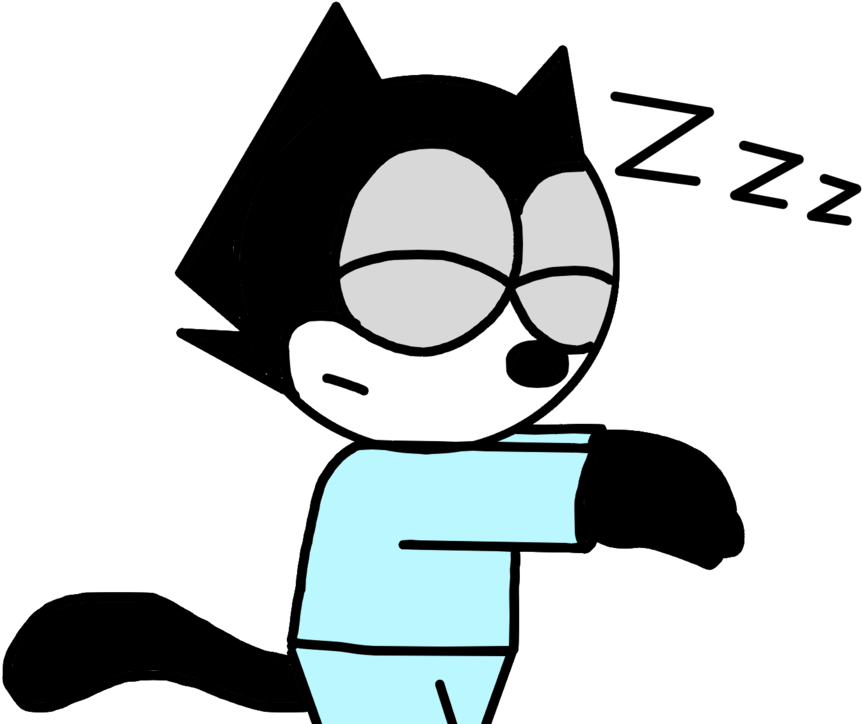 Sleepwalking Felix By Marcoslucky96 On Clipart Library - Felix The Cat Sleepwalking (1024x768)