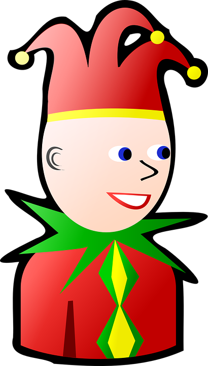 Jester Clipart Entertainment - Basen O Karnevale (410x720)