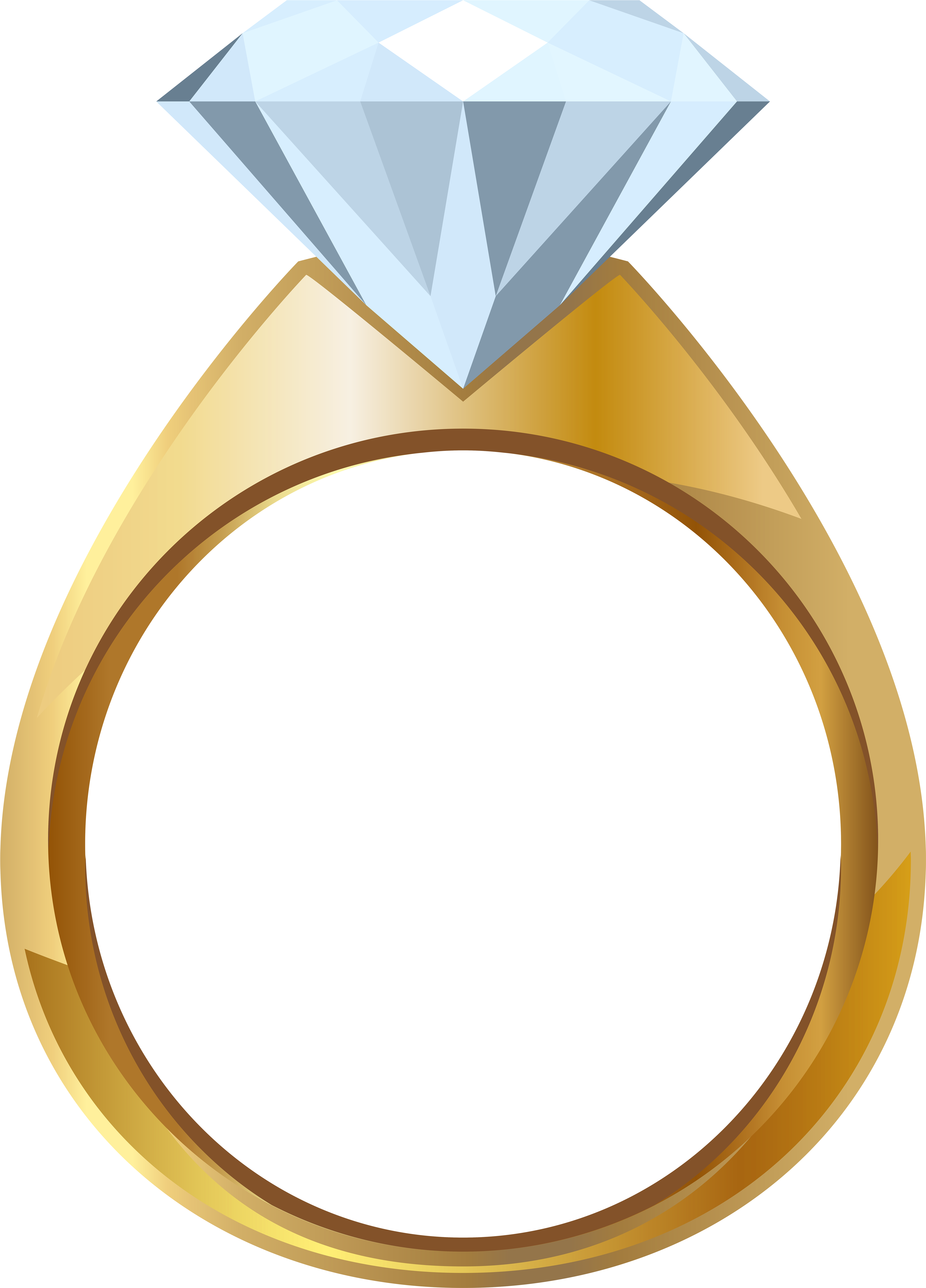 Clip Art Ingredients, Clip Art Right Arrow, Clip Art - Gold Diamond Ring Png (5835x8000)