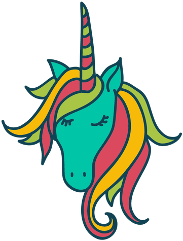 Unicorn Animal Fantasy Illustration - Unicorn Doodle (512x512)