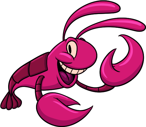 Cartoon Shrimp - Cartoon Lobster - Cartoon Sea Creatures (500x500)