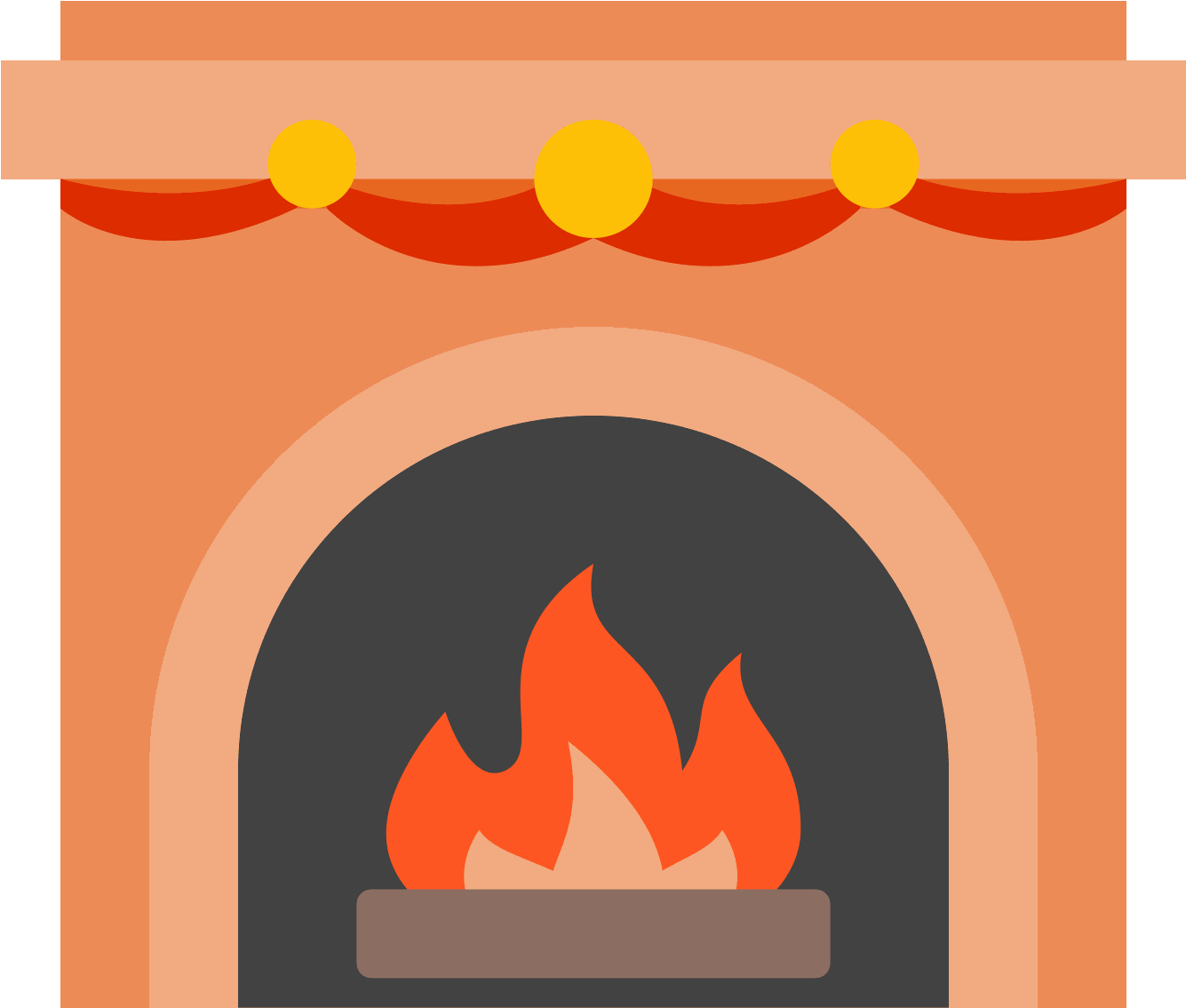 Miscellaneous, Log, Wooden, Wood, Nature, Burning, - Fireplace Icon Png (1600x1600)