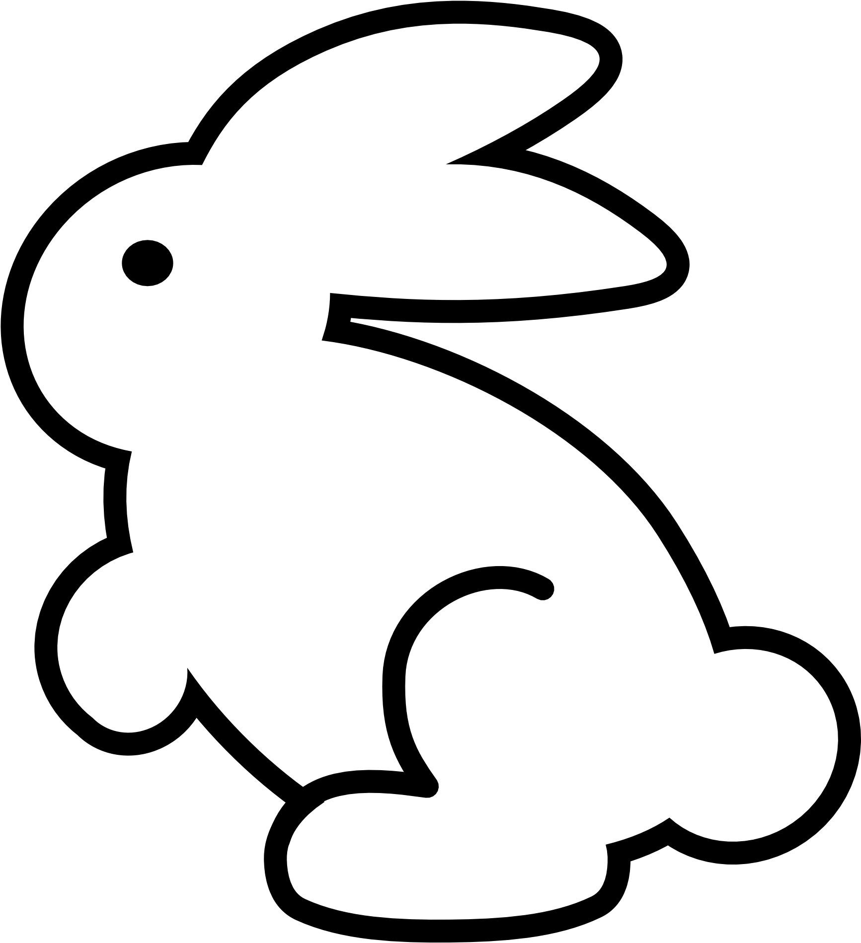 Black And White Clipart Bugs Bunny Vector Cliparts - Best Riddles (1969x1969)