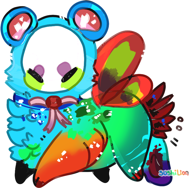 Mantis Shrimp Soul Demon Auction By Sushilion - Mantis Shrimp Drawing Cute (1000x1000)