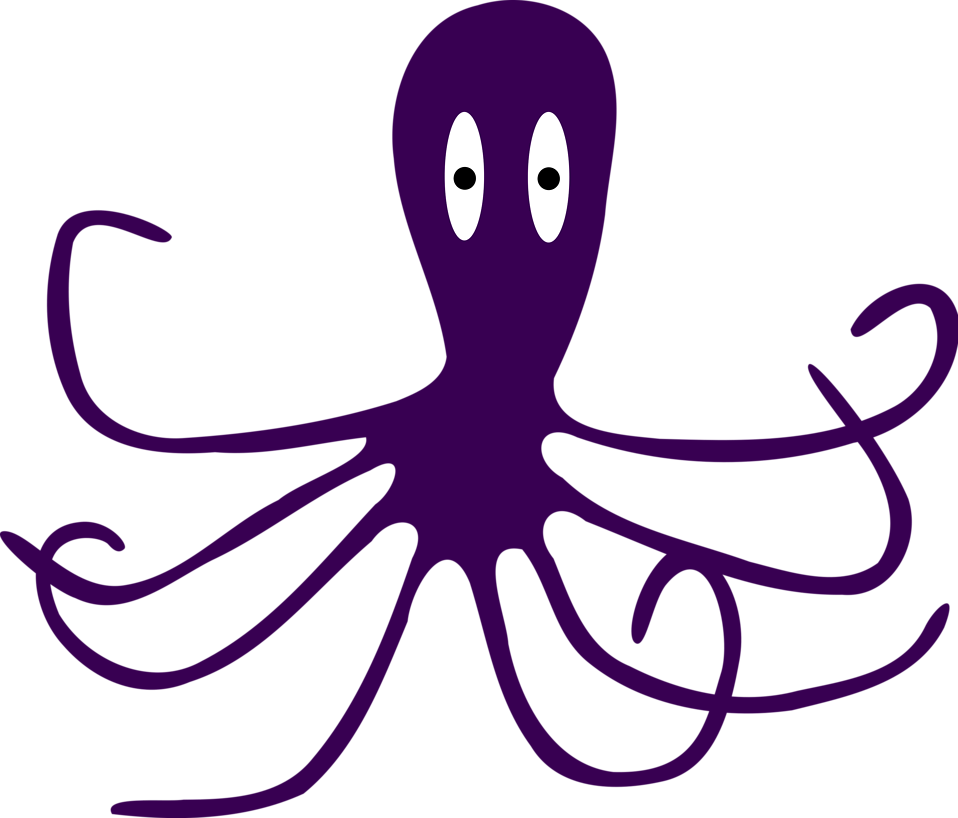 Cuttlefish Clipart Purple - Facts About Octopus For Preschoolers (958x818)