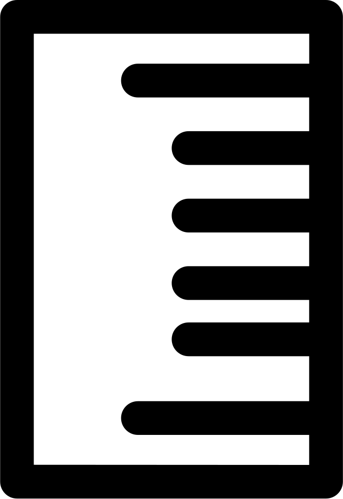 Clipart Ruler Vertical Ruler - Mobile Phone (676x981)