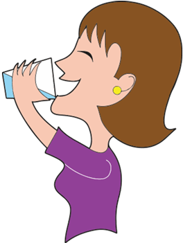 For The Majority Of My Life, My Thirst Has Been - Person Cartoon Drinking Water (350x350)