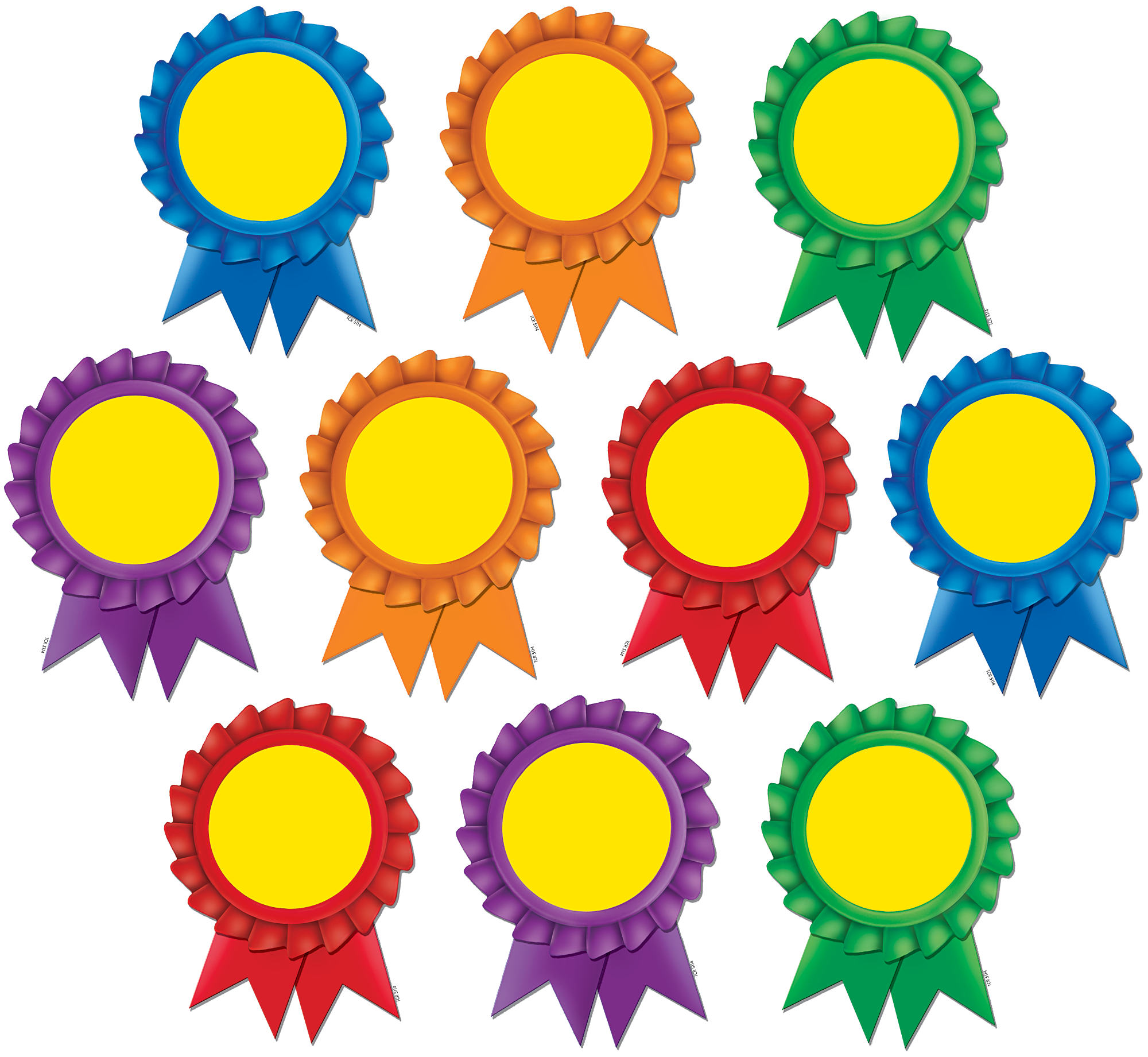 Teacher Created Resources 5114 Ribbon Awards Accents (2000x1841)