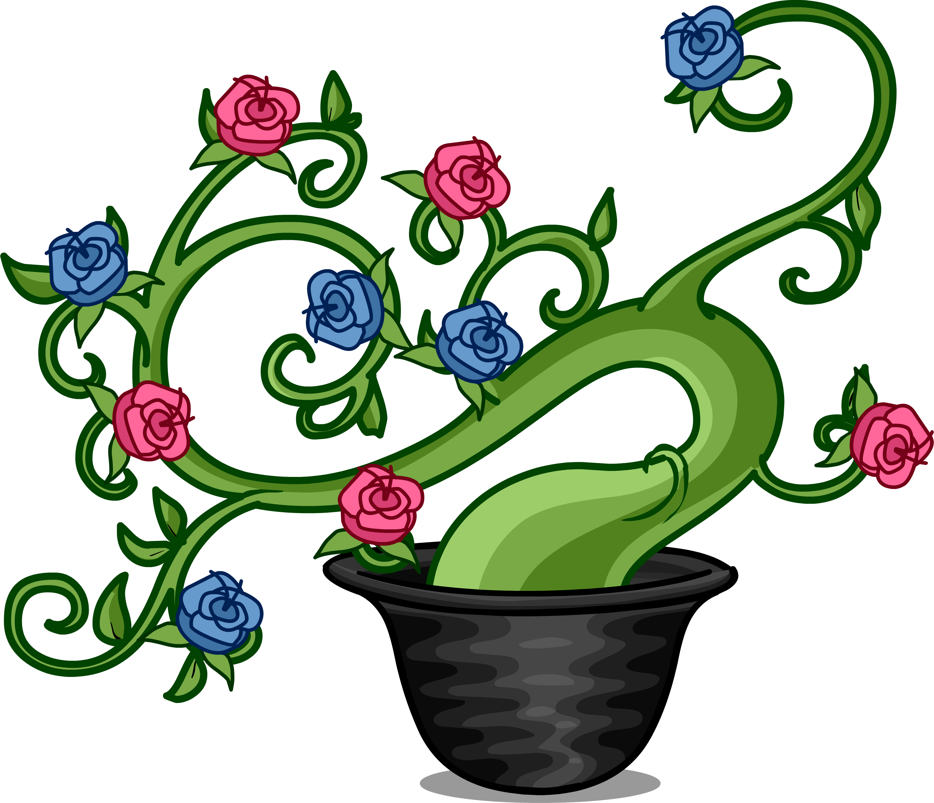 Plantus Fantasticus Sprite - Club Penguin Rare Flower Plant (3168x2726)