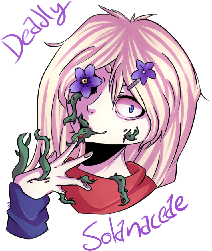 Deadly Solanaceae {goretober 1 Plant Growth} By Lunaticlily13 - Goretober Plant Growth (834x959)