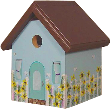 The Backyard Naturalist's Hand Painted Bird House 'dream - The Backyard Naturalist (400x400)