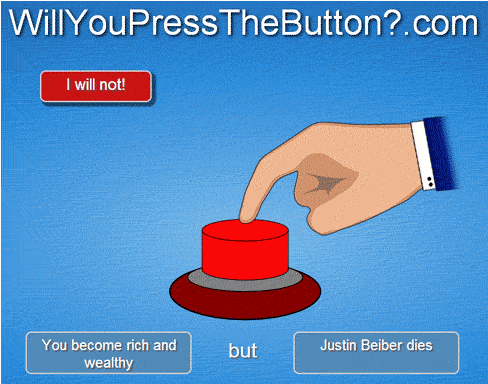 Com I Will Not You Become Rich And Wealthy Justin Beiber - Yes Button Gif (500x500)