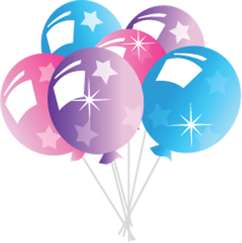 03 - Birthday Balloons No Background (497x500)