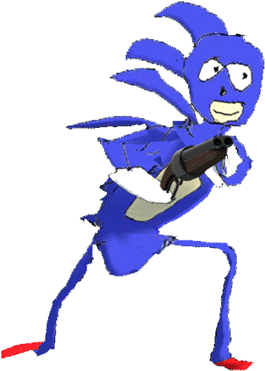 Home - " - Sanic Gif Transparent (500x637)