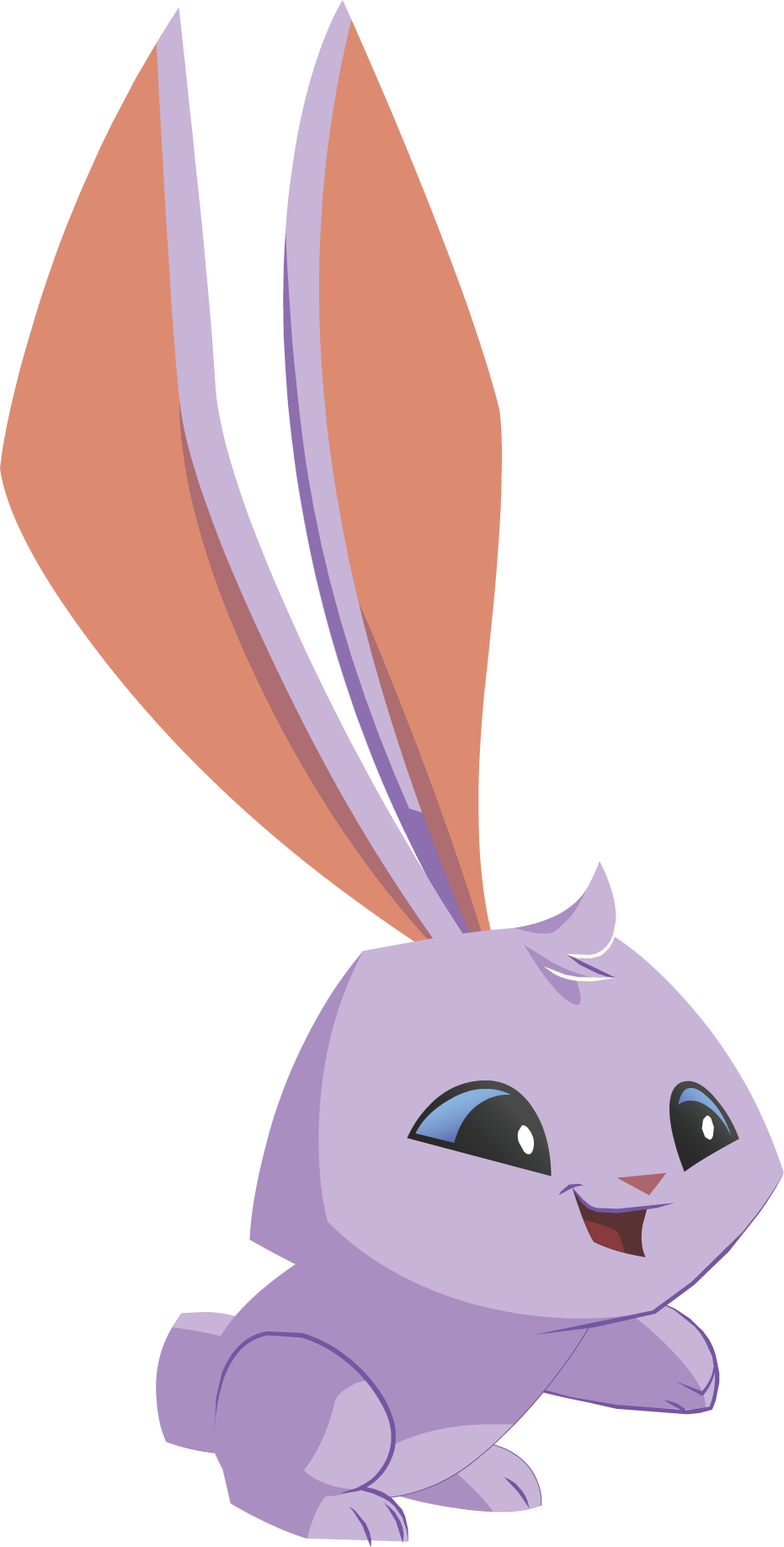 Bunny Clipart Land Animal - Animal Jam Bunny Png (931x1837)