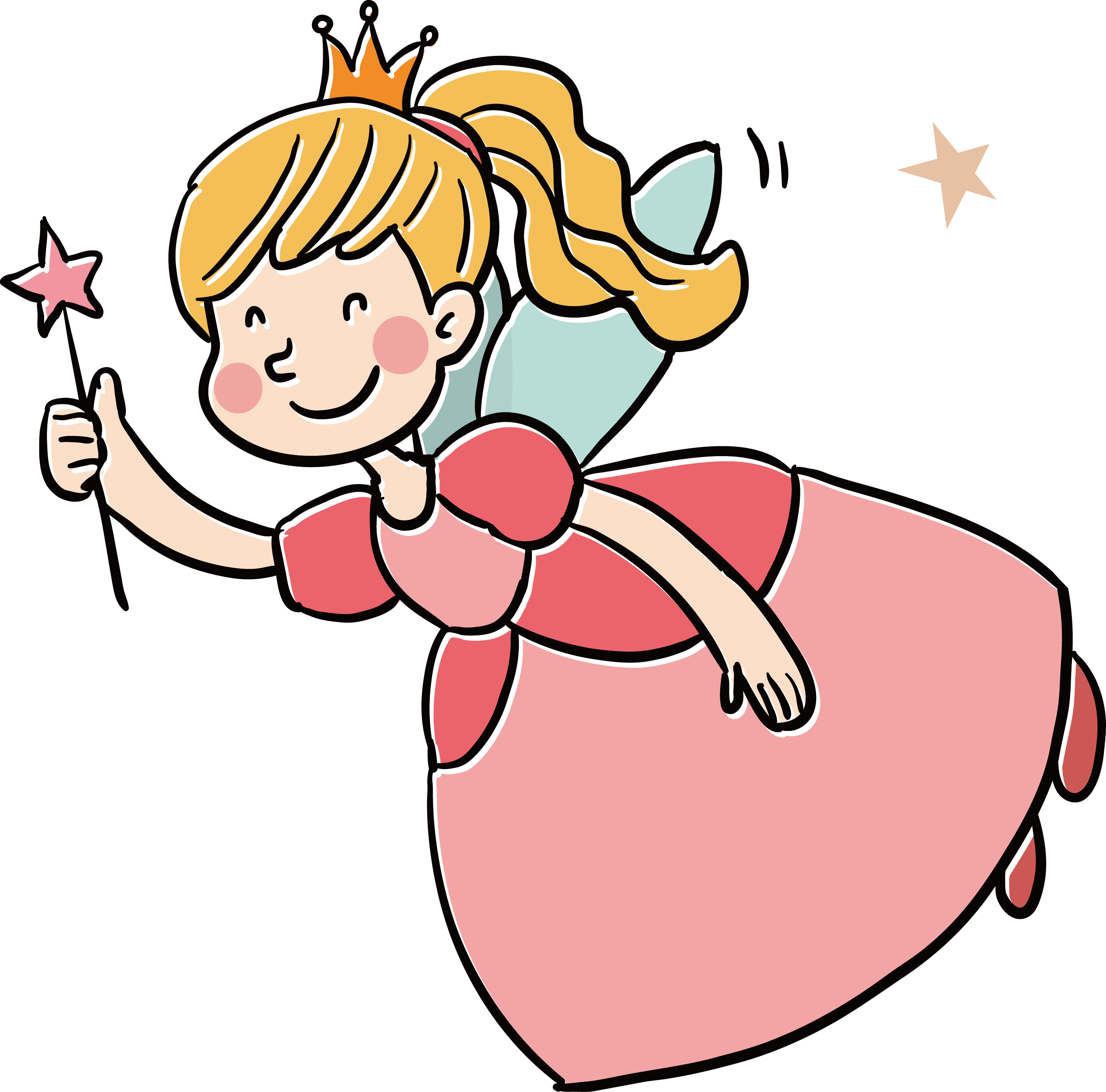 The Little Mermaid Cinderella Cartoon Graphic Design - Little Princess Cartoon (2732x2698)