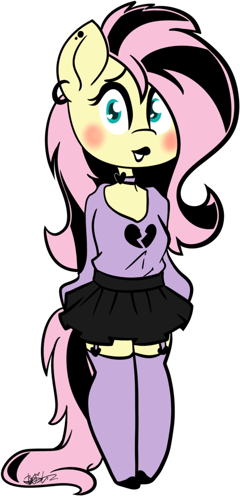Befishproductions, Black Lipstick, Blushing, Chibi, - Cartoon (511x1024)