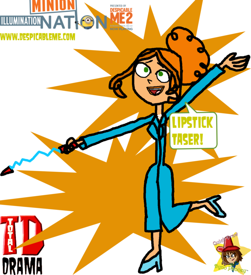 Lipstick Taser~ - Total Drama (853x937)