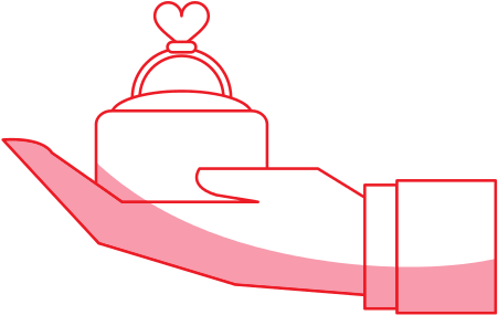 Ring Heart Shadow Illustration - Illustration (550x550)