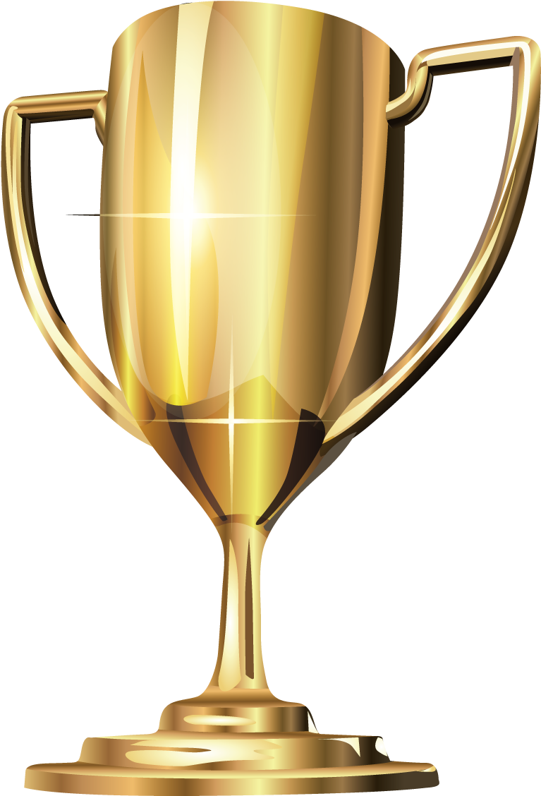 Trophy Gold Medal Award Clip Art - Best In Destin 2018 (1276x1276)