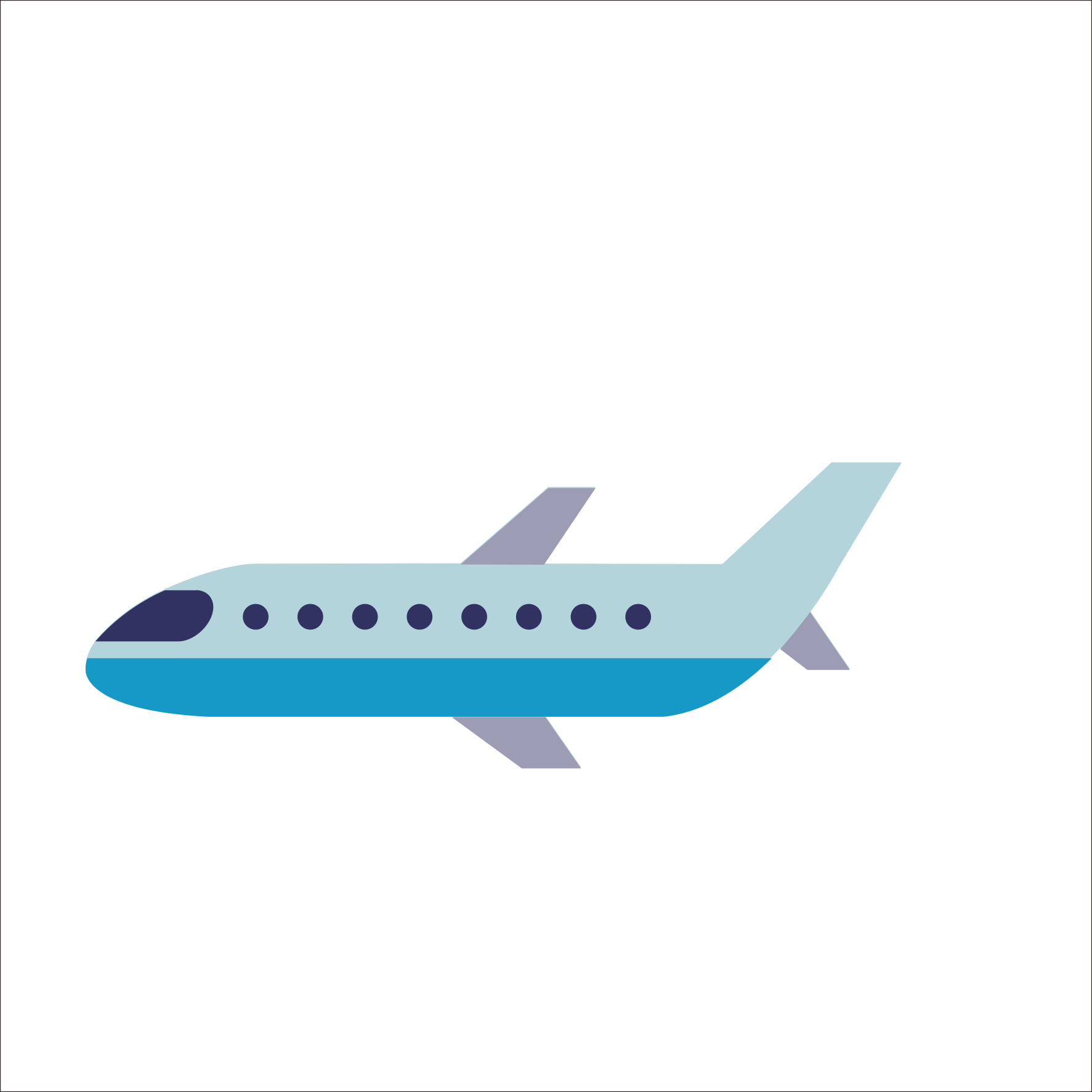 Airplane Aircraft Cartoon - Cartoon Airplane (1773x1773)