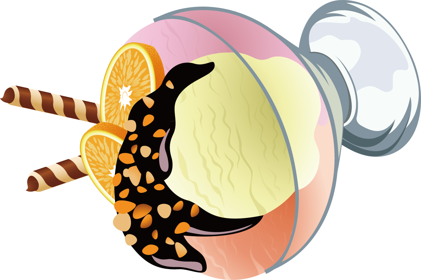 Ice Cream Glass Cup - Sonoran Coral Snake (1347x896)