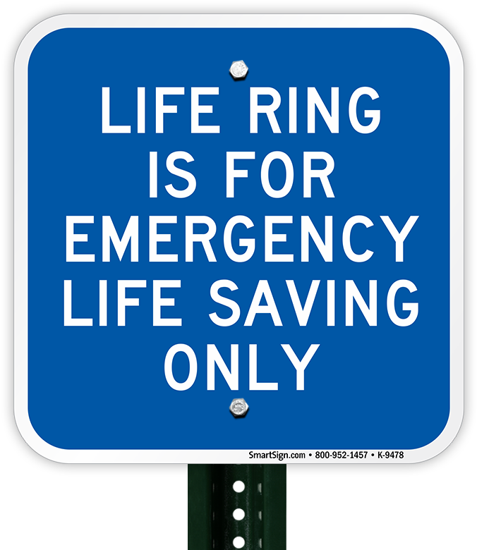 Emergency Life Saving Only Sign - Safety Sign - Emergency Information - Emergency Shower (800x800)