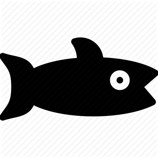 Seafood Clipart Roasted Fish - Sushi Fish Icon (512x512)