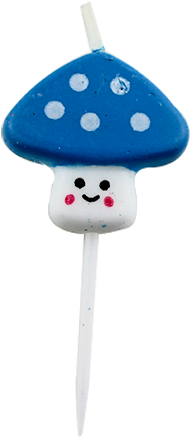 Mushroom Cartoon Birthday Candles B1064 - Illustration (1000x1000)