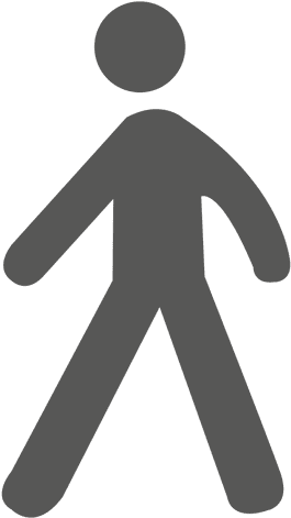 Man Walking Sign Transparent Png - Persona Icono Png (512x512)