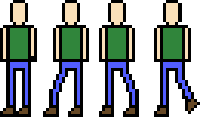 Walking Man - Walking Pixel Man (740x430)