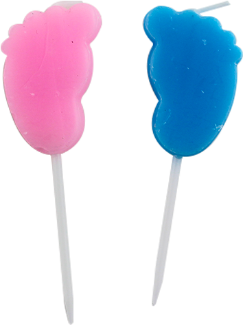 Foot Shape Cartoon Candles B1063 - Candle (1000x1000)
