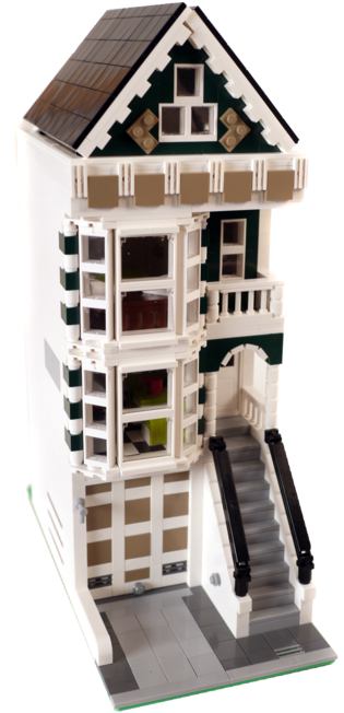 This Victorian House Is The First In Our San Francisco - Lego San Francisco House (413x700)