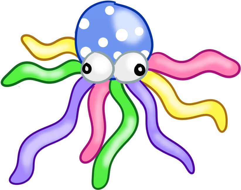 Balloon Squid By Looselou - Clip Art (1114x717)
