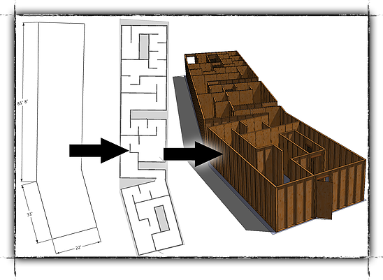 Haunt Design Kit Services Within Haunted House Prepare - Haunted House Maze Design (548x401)