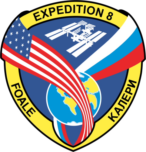 International Space Station Wallpaper Titled Expedition - Expedition 8 (482x500)