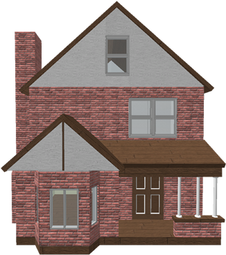 Classic 3 Floor Colonial House - House (420x420)
