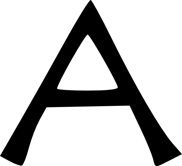 Free Vector Romana Clip Art - ตัว อักษร ภาษา อังกฤษ ตัว (600x547)