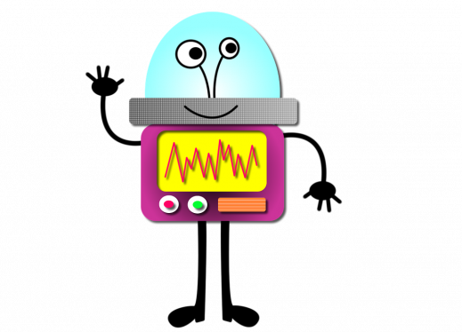 Cartoon Of Robot - Robot (519x374)