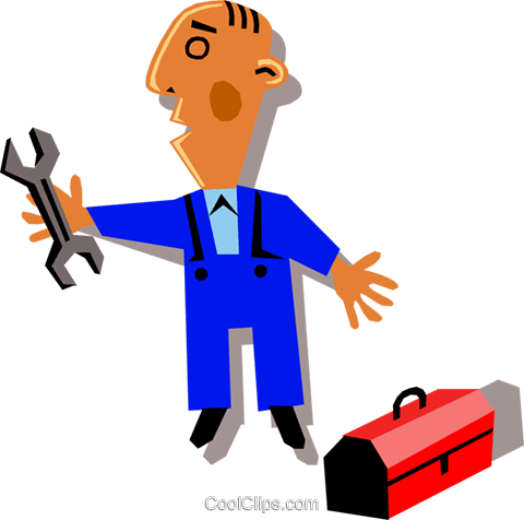 Workman Royalty Free Vector Clip Art Illustration - Workman Royalty Free Vector Clip Art Illustration (480x476)