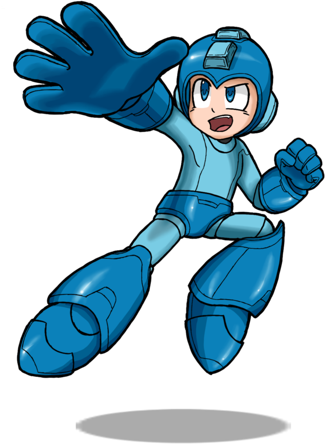 Super Fighting Robot -ssb Collab By Estefanoida - Megaman Super Fighting Robot Fan Arts (742x1076)