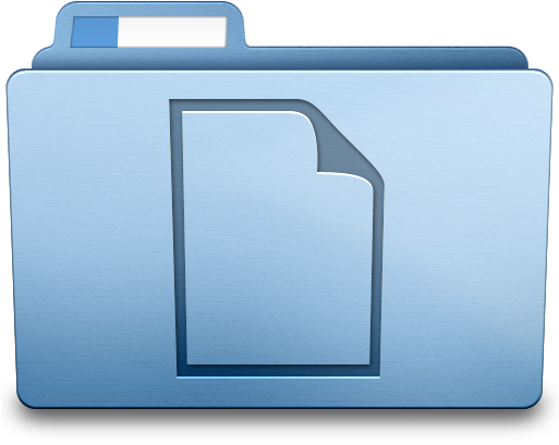 Blue Documents Icon Png - Download Blue Movies (512x512)