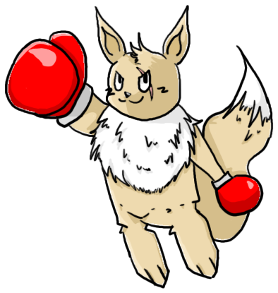 Fighting Type By Tsukkii - Fighting Type Eevee (500x500)