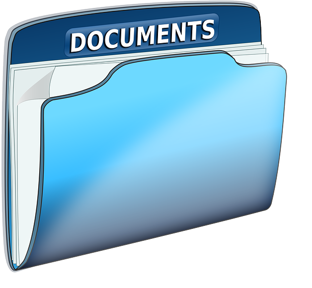 Documents, Folder, Office, Text, File, Blue - Documents Clipart (1280x1171)