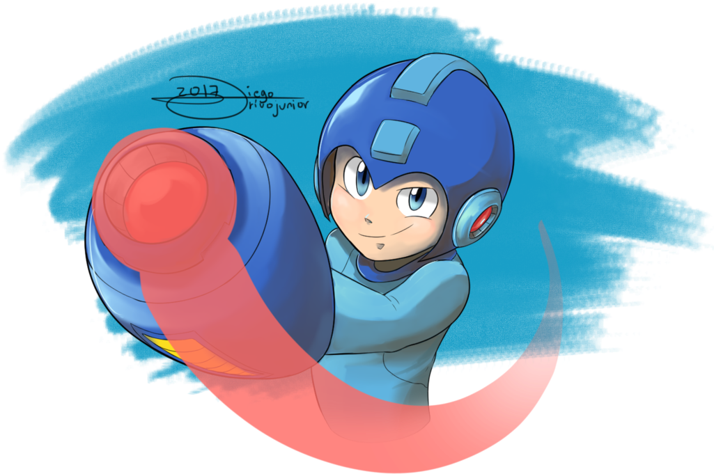 Super Fighting Robot Megaman By Drivojunior - Robot (1024x696)