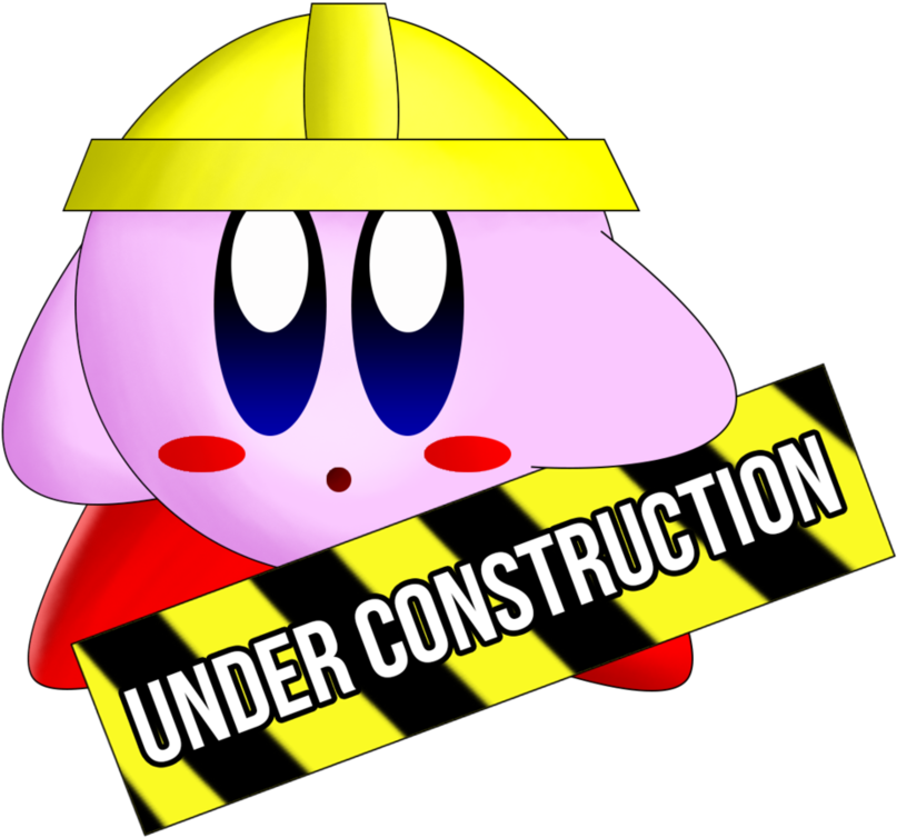 Under Construction Graphic By Pupsdraws - Kirby Under Construction (894x894)