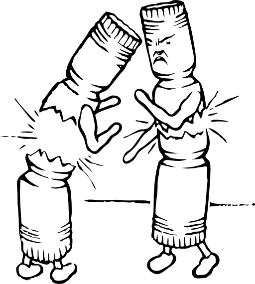 Fighting Crackers Clipart - Star Wars Rebus (512x570)