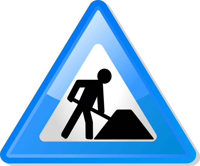 Under Construction Icon-blue - Blue Construction Icon (666x553)