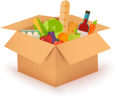 Food Drive - Tps - Food Donation Vector (400x342)